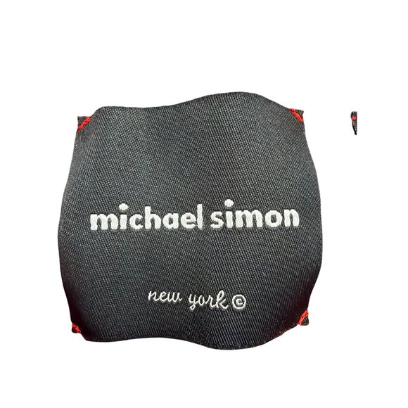 Michael Simon Red Cotton Cardigan Beaded Sequin Hearts Embellished Details Sz M - Picture 8 of 11